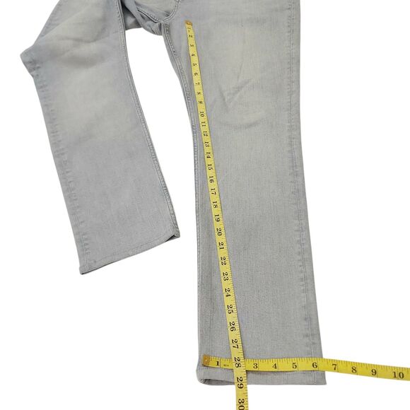 All Saints Cigarette Skinny Jeans Mens 38x29 Gray Cotton Blend Button Fly Denim - Picture 12 of 14